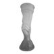 Antique vase "Hand with horn" in frosted glass, Portieux / Legras style.