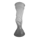 Antique vase "Hand with horn" in frosted glass, Portieux / Legras style.