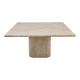 Table basse italienne en travertin, années 1980