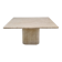 Table basse italienne en travertin, années 1980