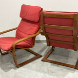 Pair of Poang armchairs from Ikea