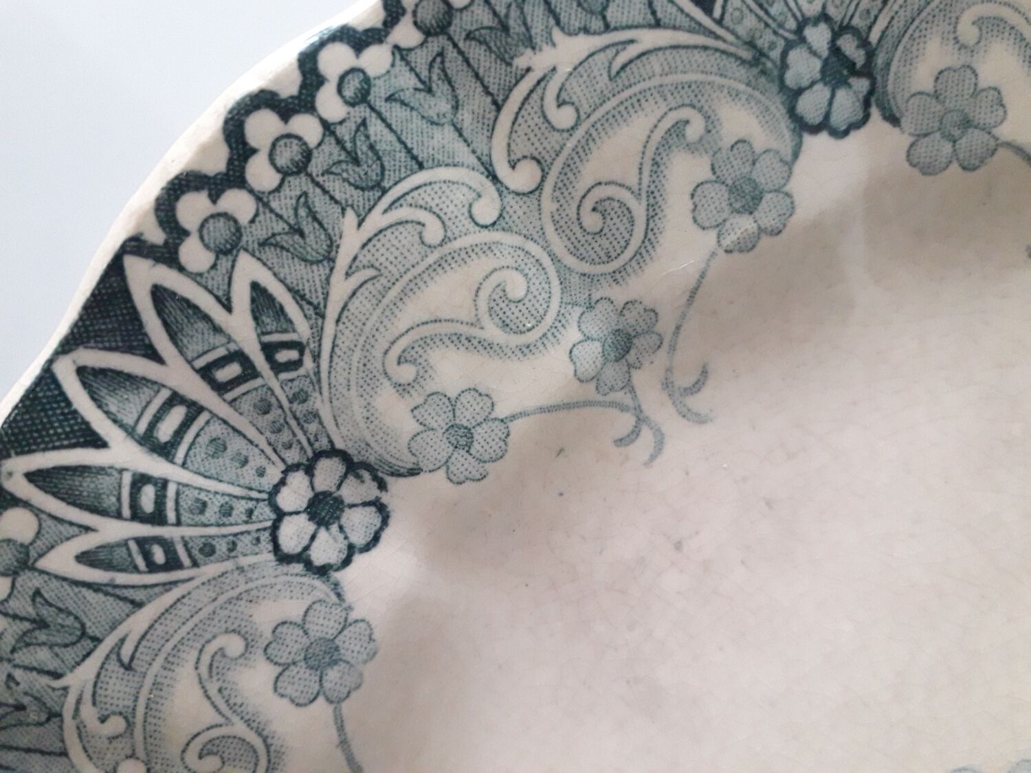 Old plate at transfer 20.5 cm