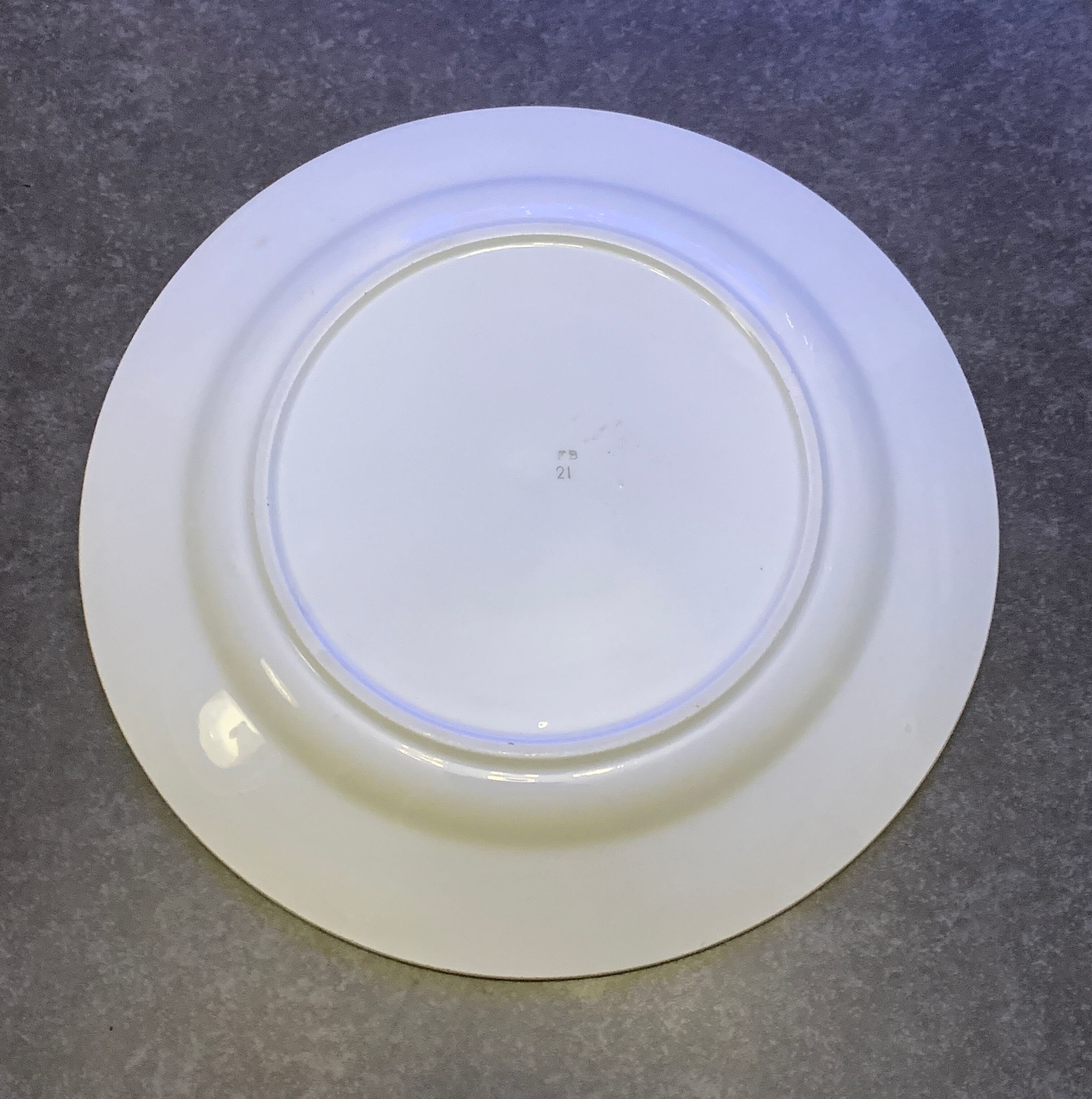 Old French earthenware dish Fénal Badonviller, Béarn model