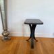 Pair of BS Style side tables in black oak and iron.