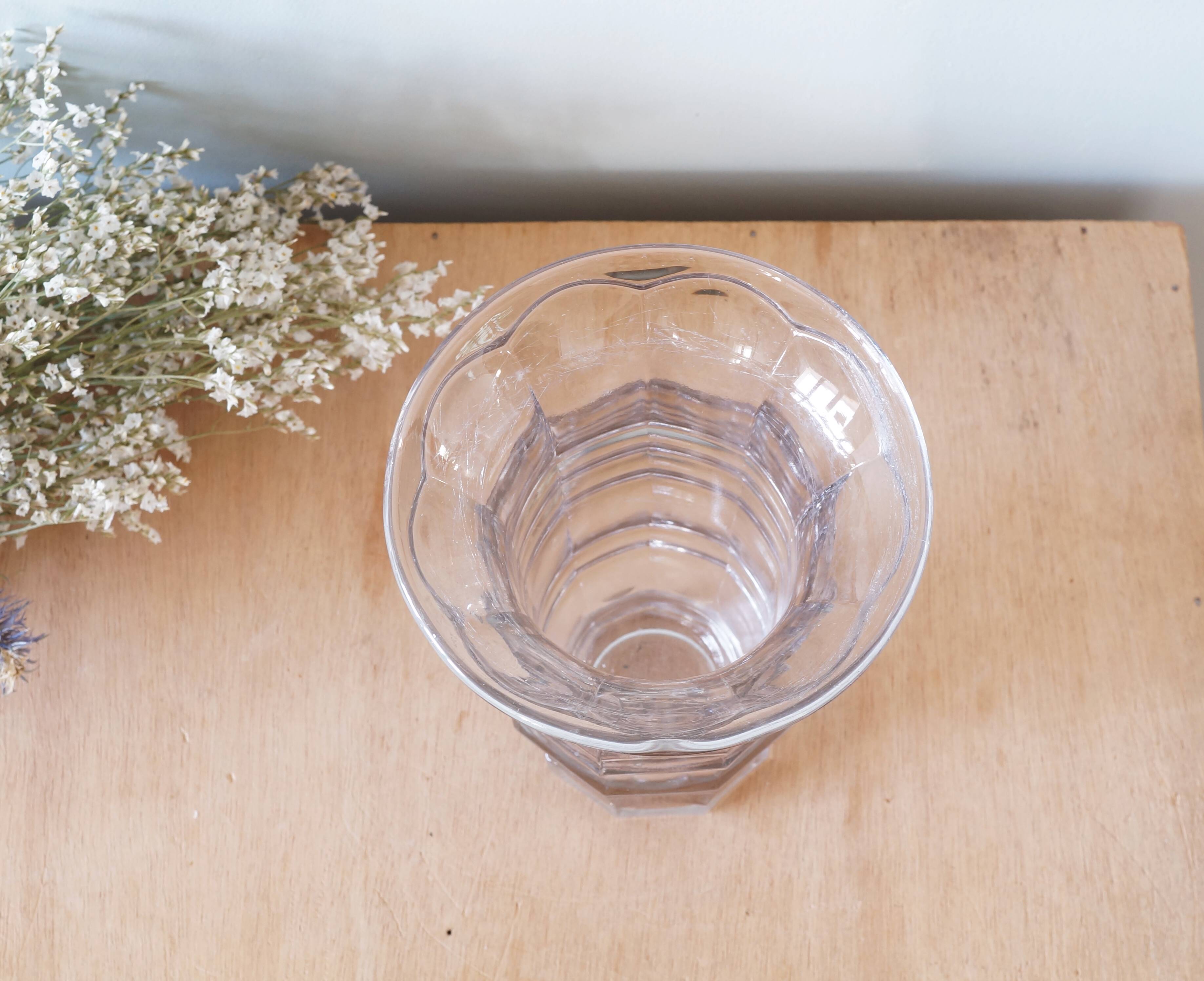 Glass vase 1930s or 1940s