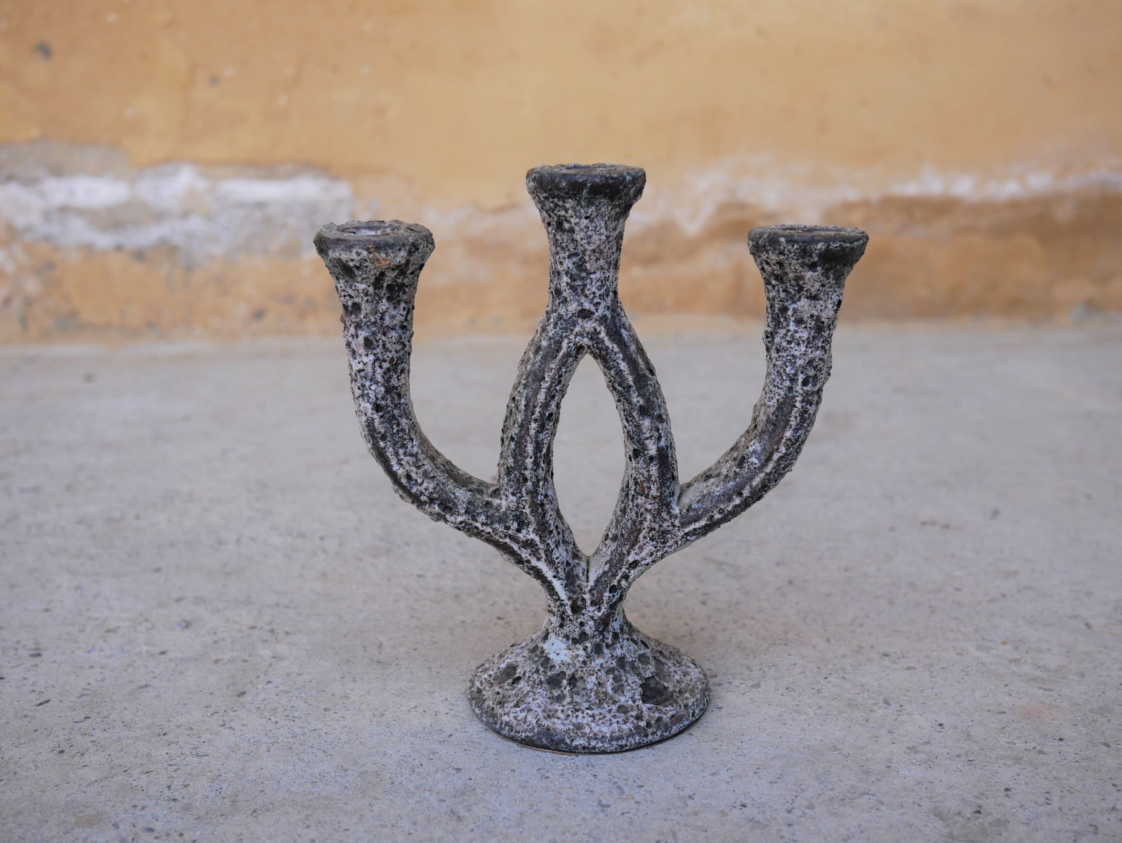Vintage ceramic candlestick
