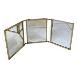 folding triptych mirror Napoleon III genre scene