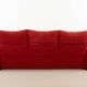 Maralunga 3-seater Sofa red by Vico Magistretti for Cassina, Italy