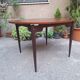 Wooden Dining Table with Round Top, 1950s