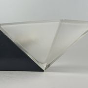 60s 70s Peill & Putzler Cube wall lamp Wall Sconce Ice Glass Space Age
