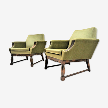 Paire de fauteuils scandinaves 1950