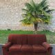 Canape cinna modele kirk velours marron 1970 vintage