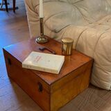 Vintage wooden toolbox chest