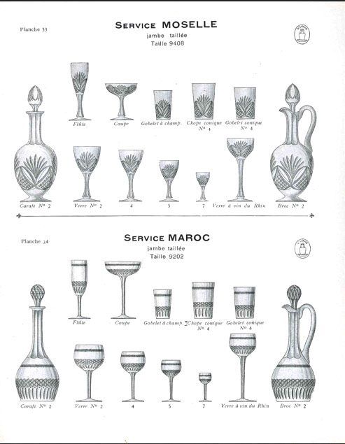 Saint-Louis Moselle crystal carafe with green overlay, size 9408 - H32cm