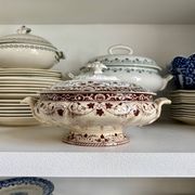 Jules Vieillard soup tureen - Bordeaux in iron earth, "Louis XV" service