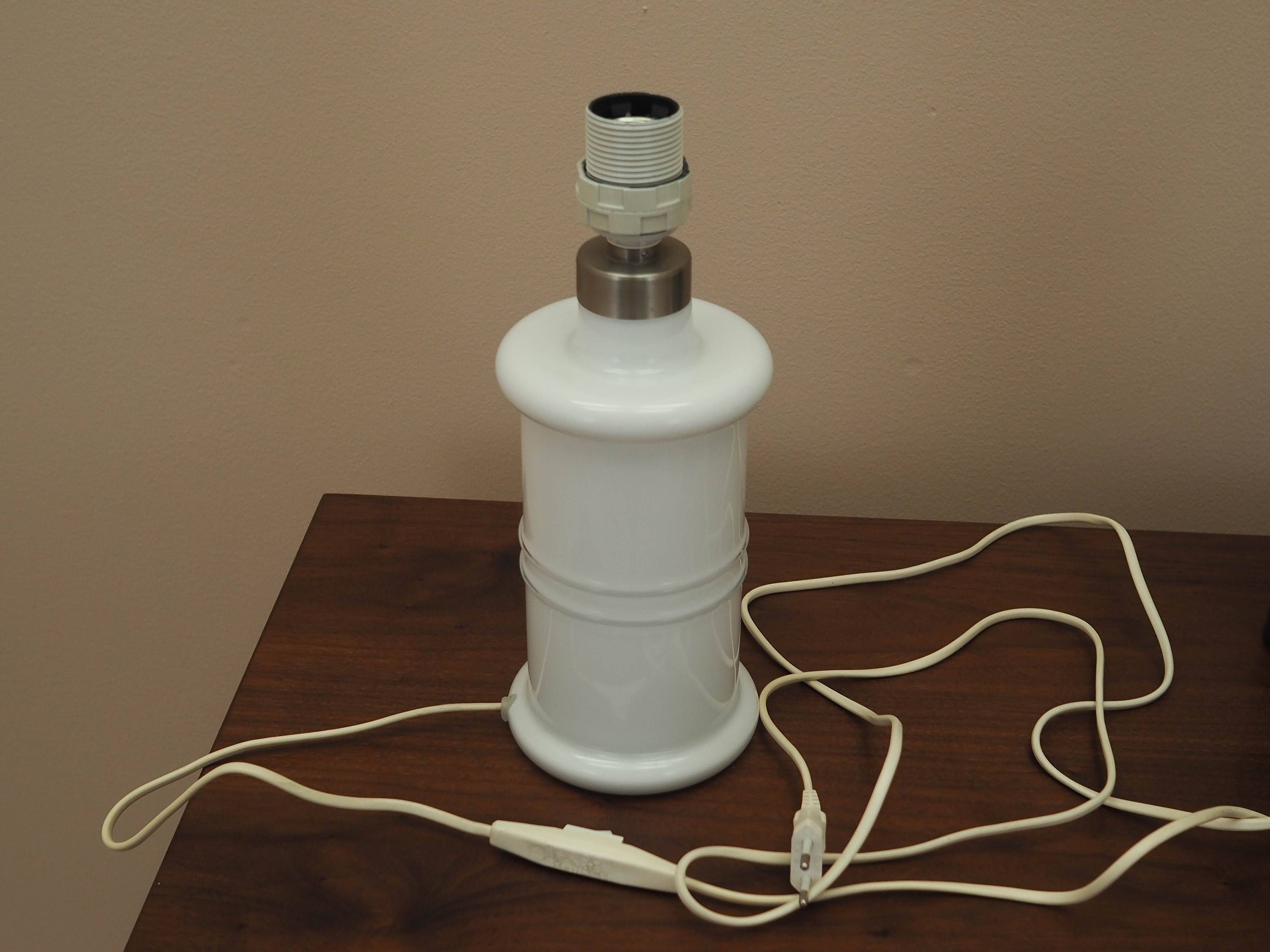 Holmegaard Glass Desk Lamp, Danish Design, 1970s