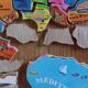 Wooden puzzle from the French departments in the 70s