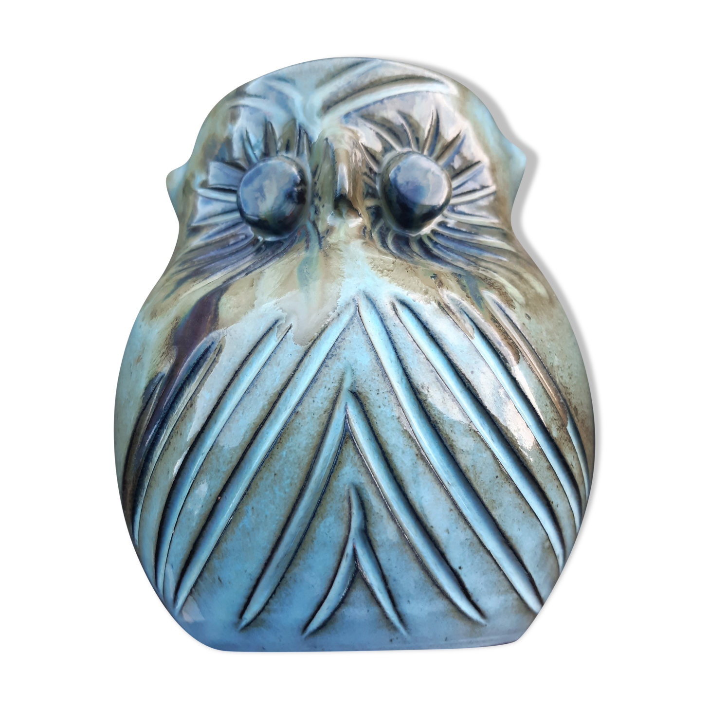 Vallauris owl vase