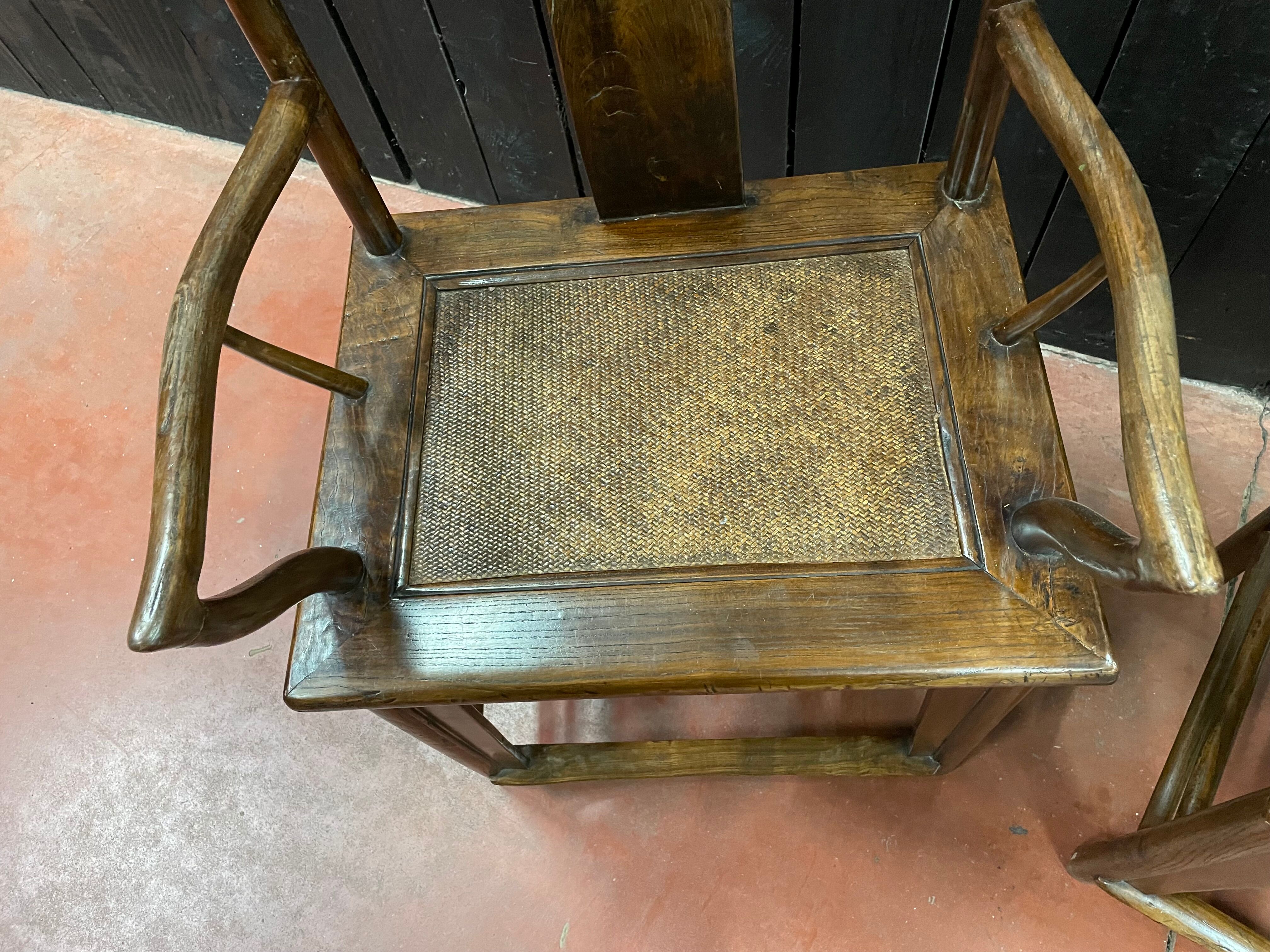 Pair of 19th century dignitary armchairs