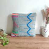 Coussin berbère tribal gris