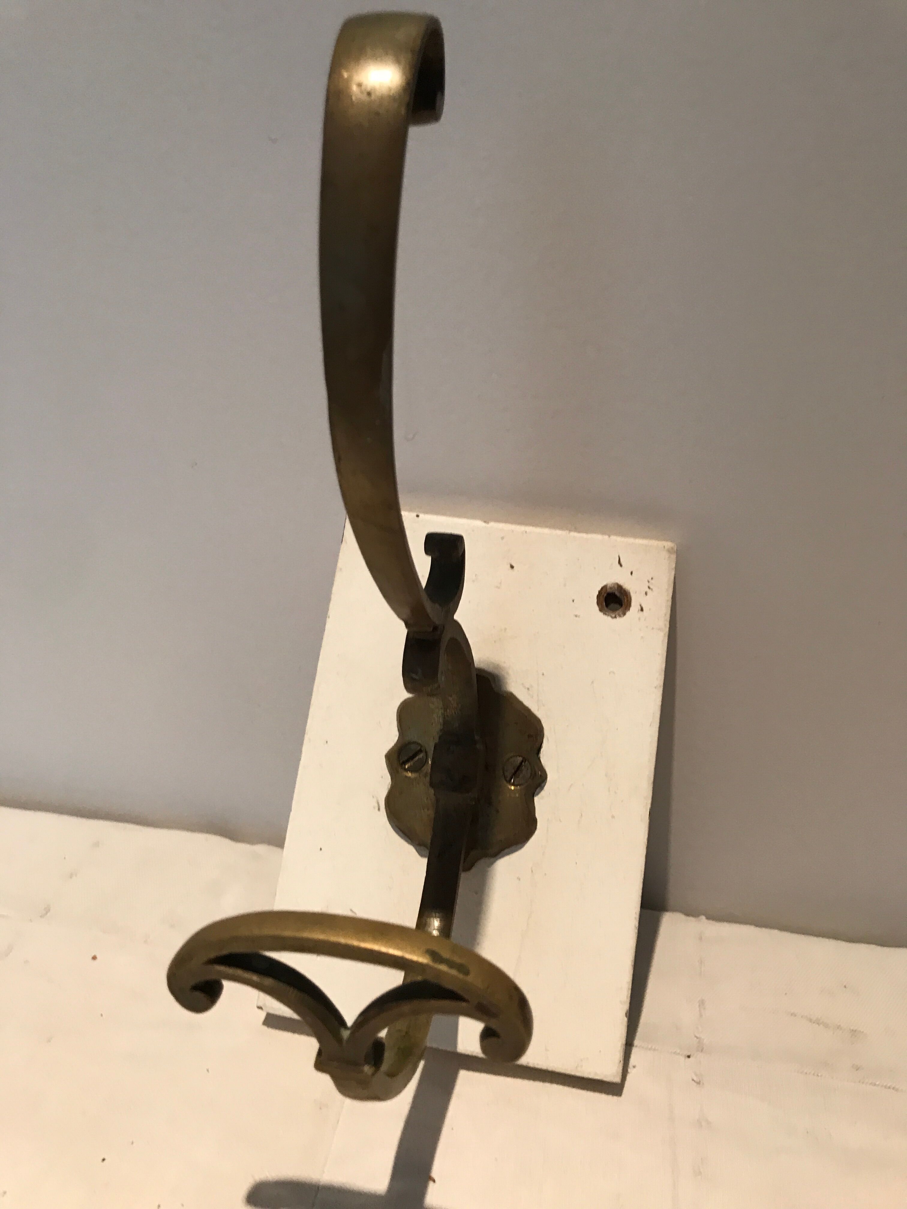Porte manteau 1 patère laiton