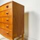 1960s Vintage Kai Kristiansen Teak Bow Front Dresser