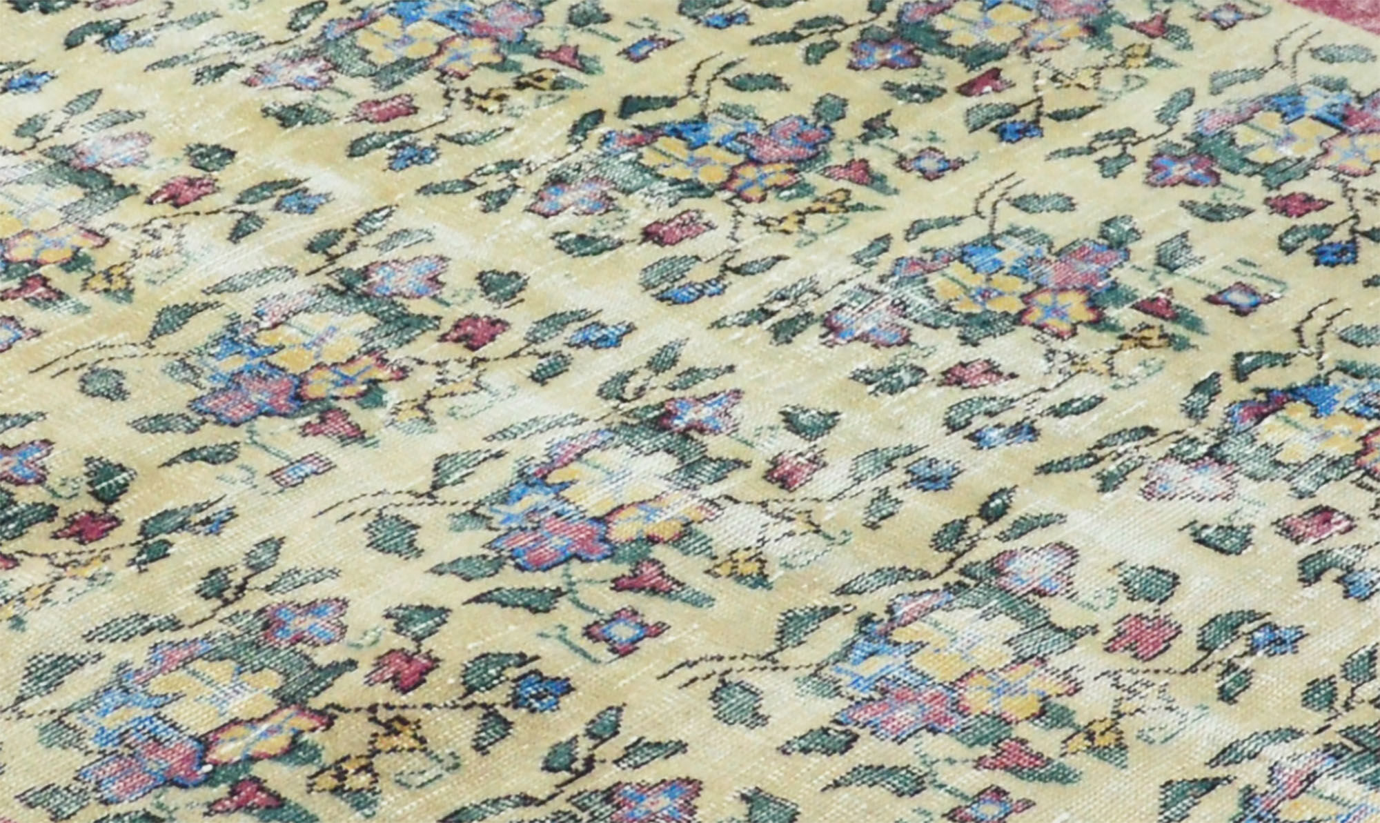 Anatolian handmade vintage rug 266 cm x 167 cm