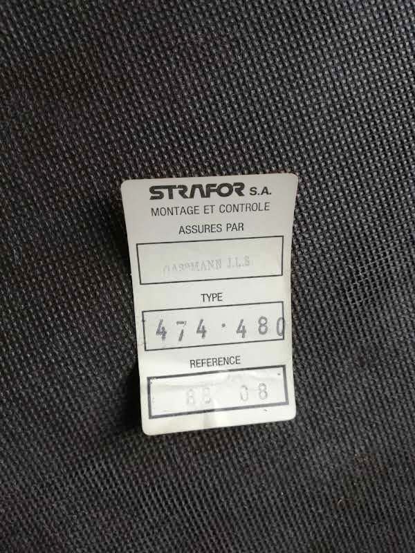 Set of 3 Strafor armchairs wool and wood