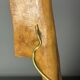 French midcentury brutalist olive wood table lamp, 1950s