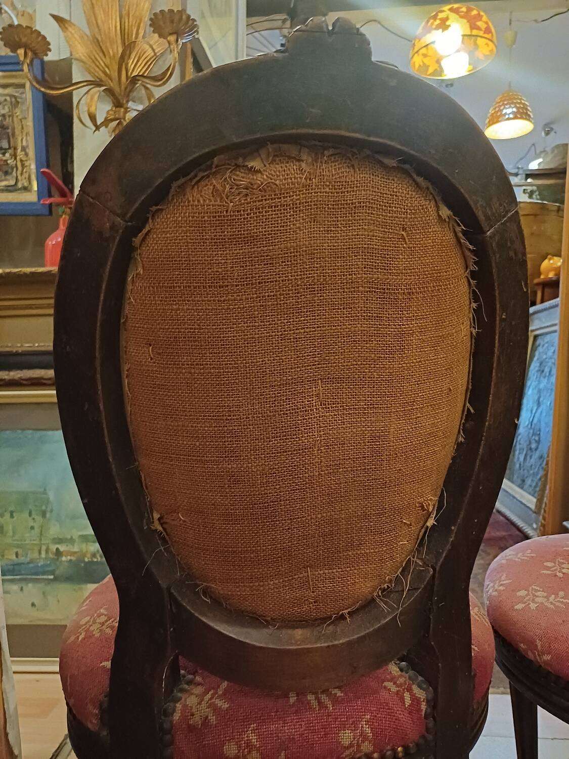 Paire De petite chaise d'appoint, époque Louis 16, 18 eme