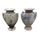 Pair of cast iron vases from 1900 from Charleville-Mézières
