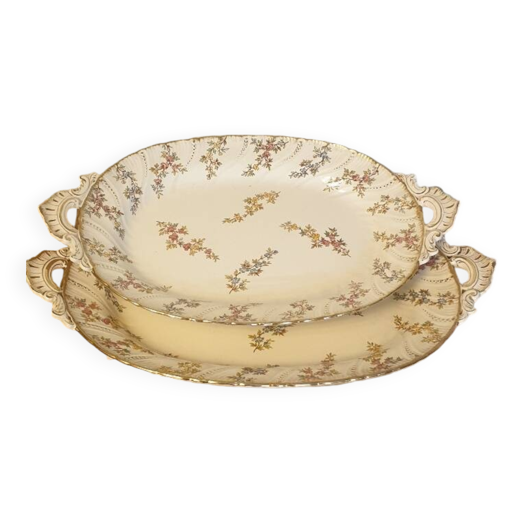 2 Louis XV Dishes from Sarreguemines