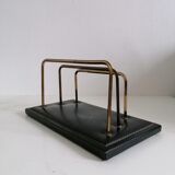 Leather desk letter carrier stitched