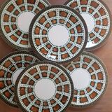 Set of 6 Boch Belgium dessert plates