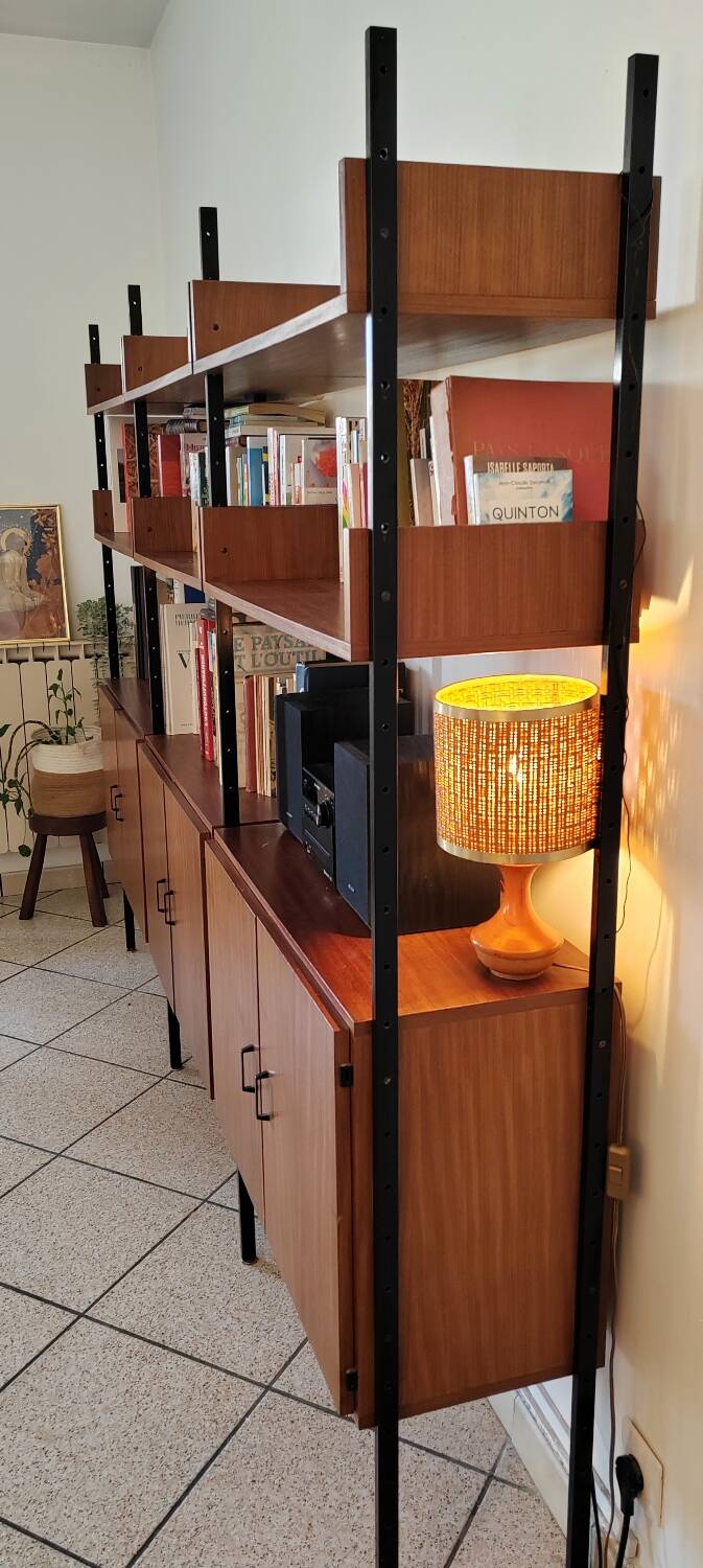 vintage Scandinavian teak bookcase