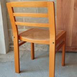 Pair of Baumann caned chairs, 70s/80s