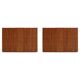 Contemporary Craftsmanship Solid Wood Pair of Brutalist Italian Sideboards