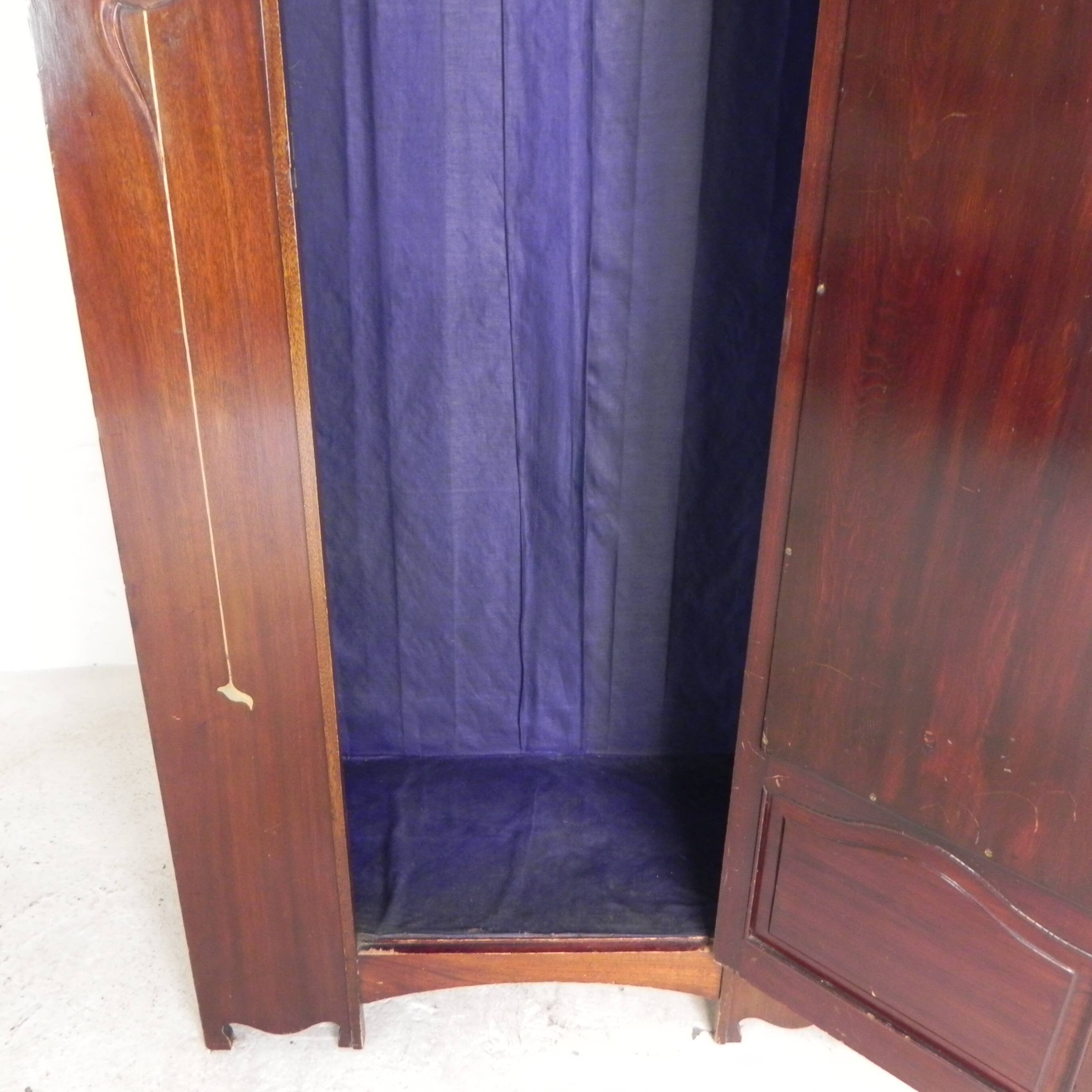 Art Nouveau wardrobe, hanging cupboard
