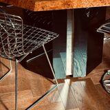 Dining table elm burl Roche Bobois Jean Claude Mahey vintage