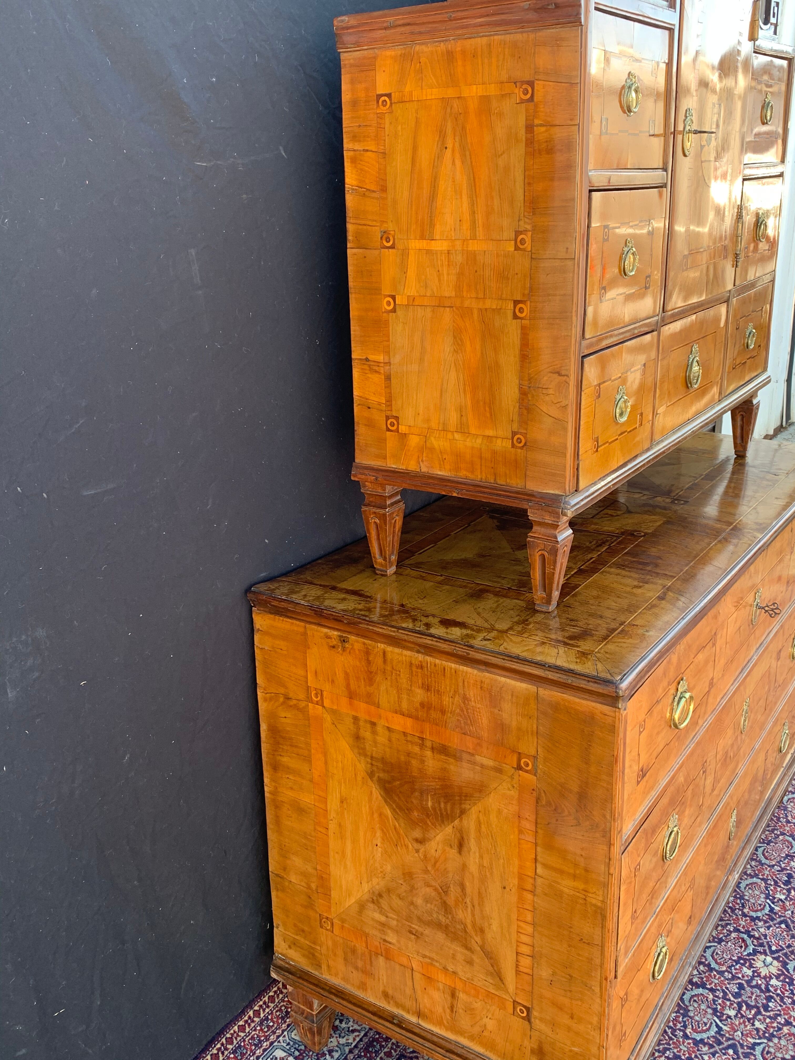Cabinet in marquetry from Louis XVI period