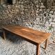 Antique French oak dining table, early 1900s - large farmhouse table for 12 people