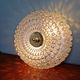 Large honeycomb glass and brass ceiling light, Glasshütte Limburg, 1970