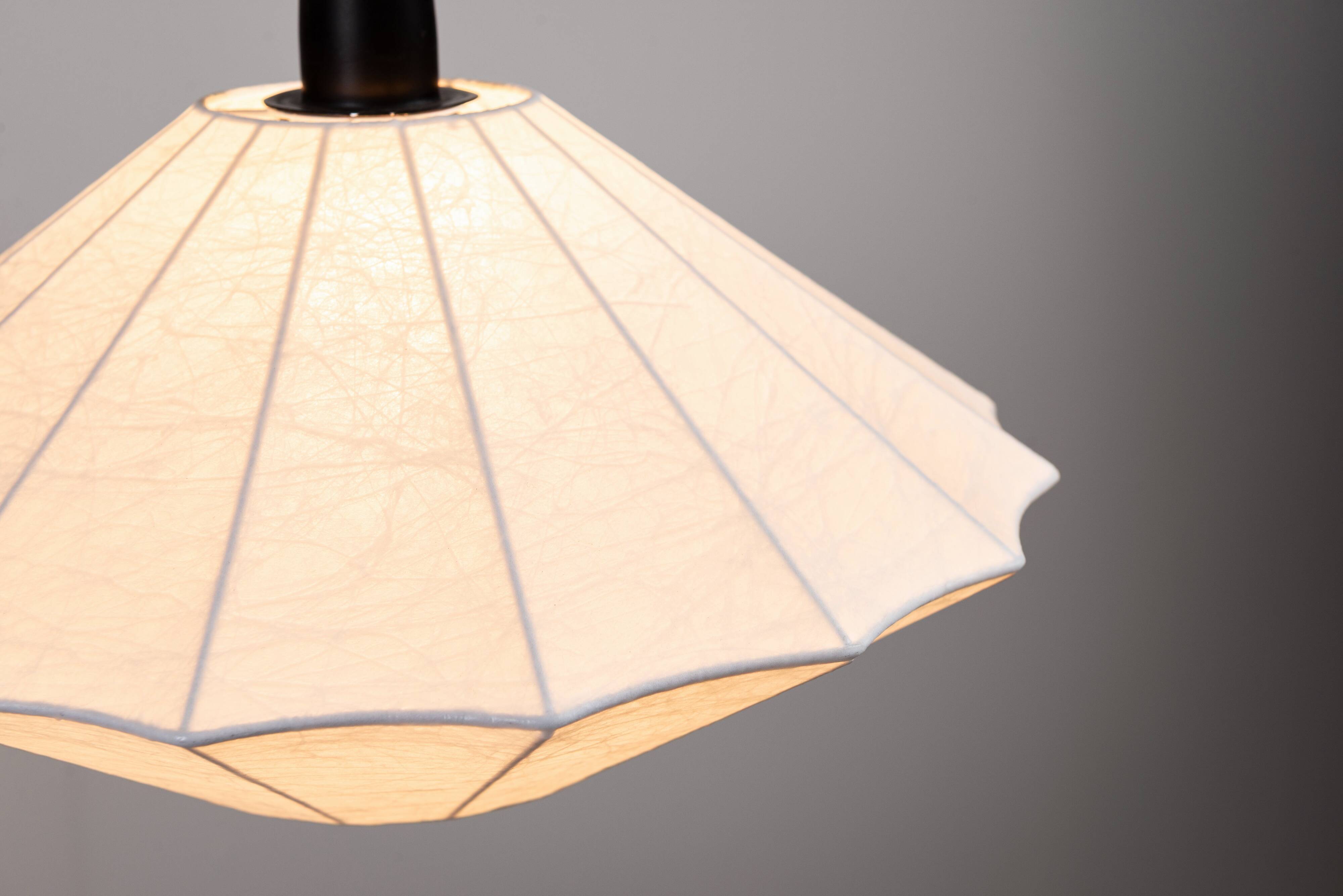 Suspendable wall lamp with brass and wood details