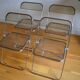 4 chaises Plia by Giancarlo Piretti @ castelli circa 1970