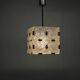 Mid-Century Square Clear Glass Pendant by K. Šenov, 1960s, Czechoslovakia