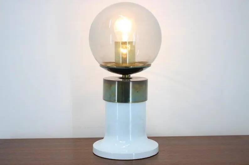 Set of Four Midcentury Table Lamps, Kamenicky Senov, 1970s