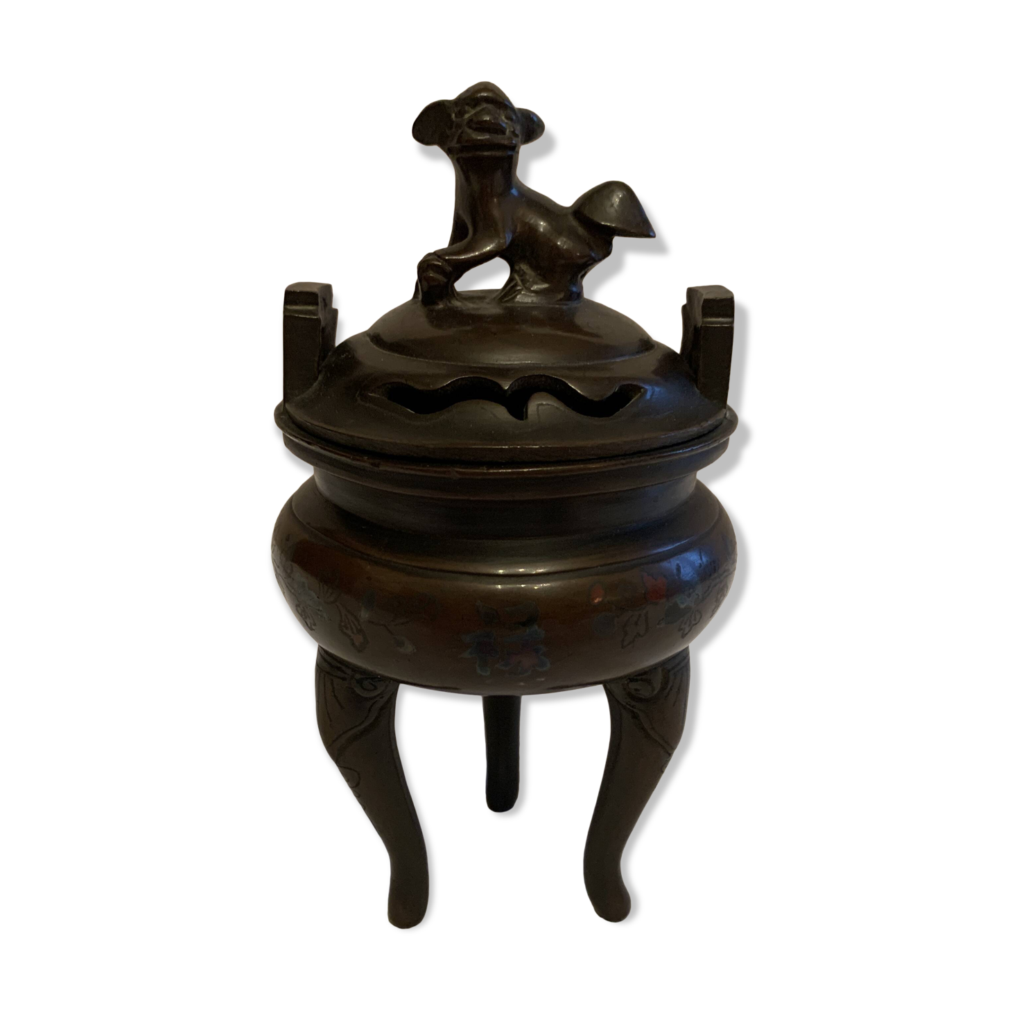 Bronze censer ashtray 1900