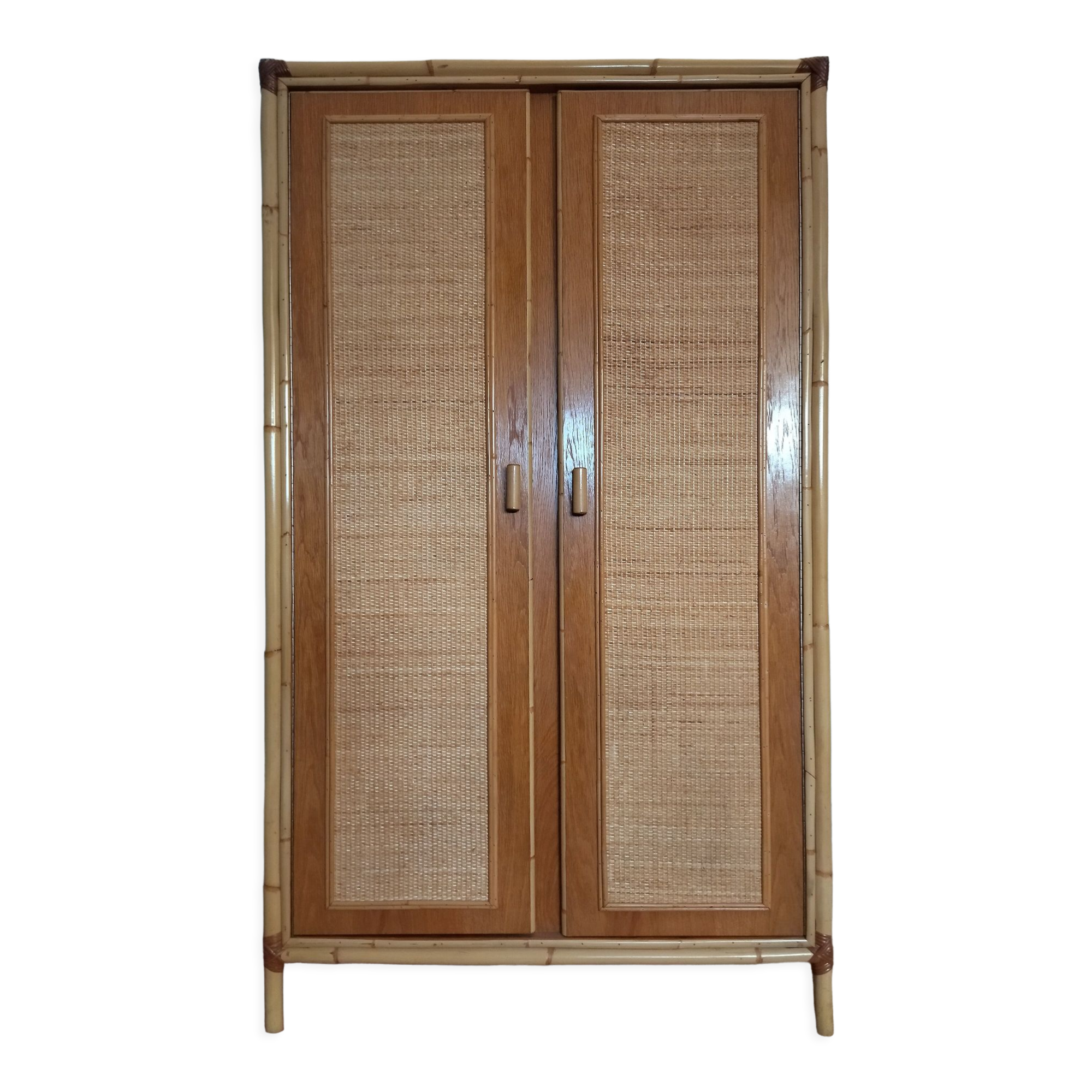 Vintage bamboo cabinet 1960