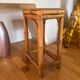 Vintage bamboo and rattan stool