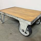 Grey Industrial Coffee Table Cart, 1960s